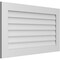 Ekena Millwork Vertical Surface Mount PVC Gable Vent: Non-Functional, w/3-1/2"W x 1"H, Standard Frame, 42"W x 24"H GVPVE42X2401SN - alternate 4